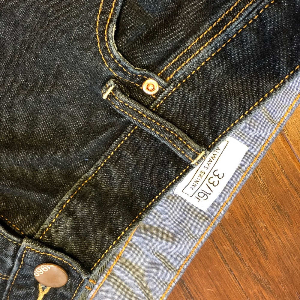 Men’s Gap 1969 Skinny Jeans Size 33 / 16r